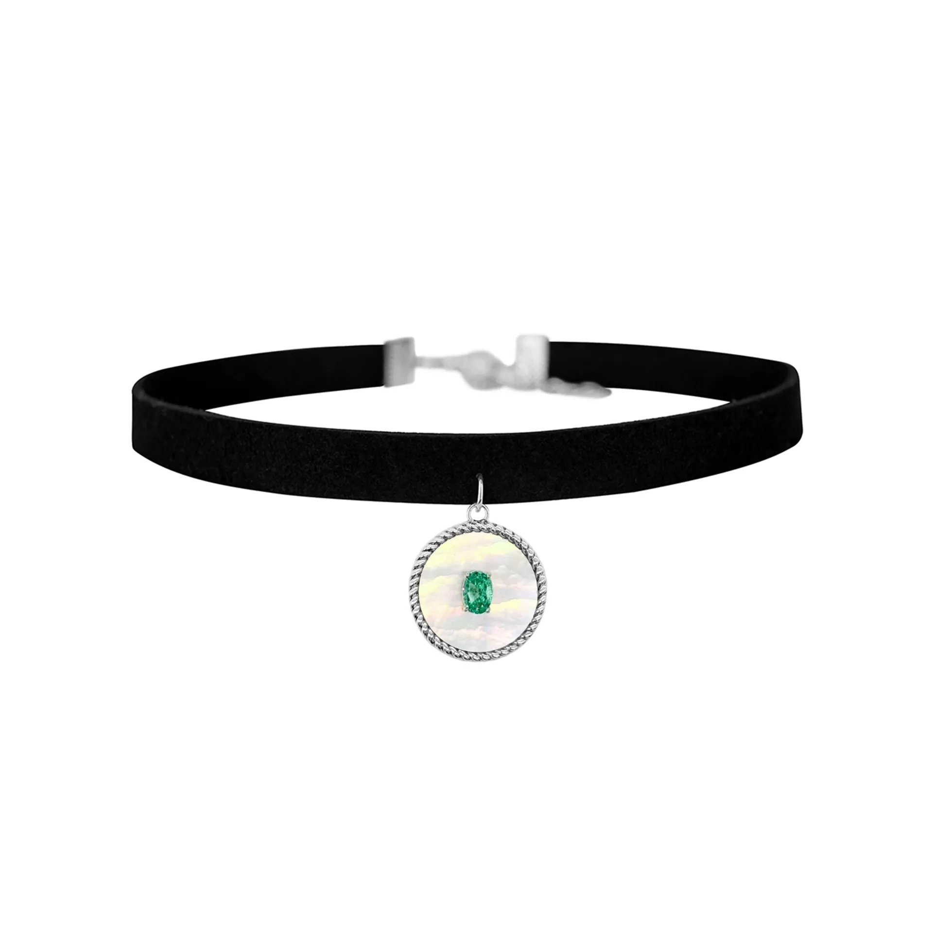 Tie the direction of your heart - Necklace - Green, , large