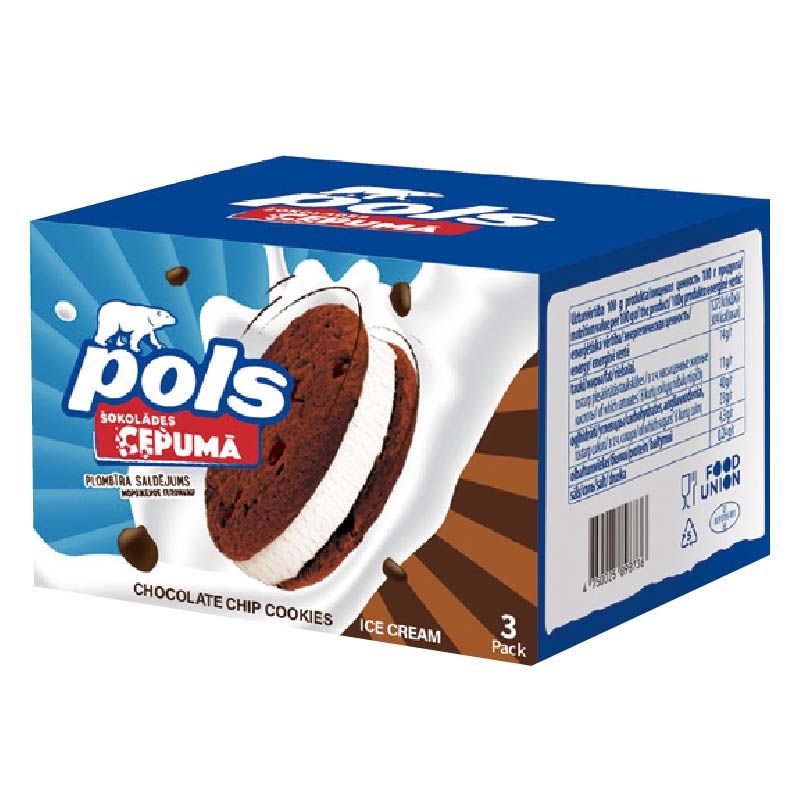 POLS Vanilla flavoured ice cream with ch, , large