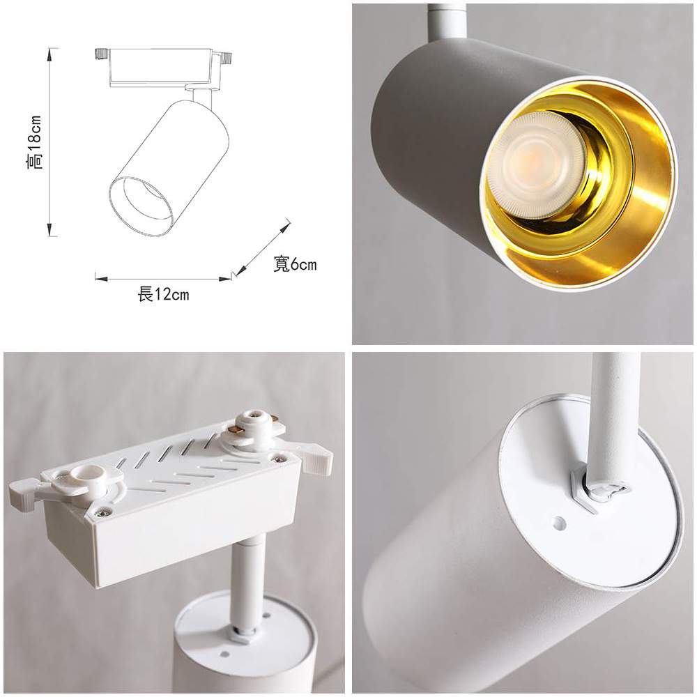 【卡米達】15W LED 軌道燈 黃光(CA1922WH-3000K), , large