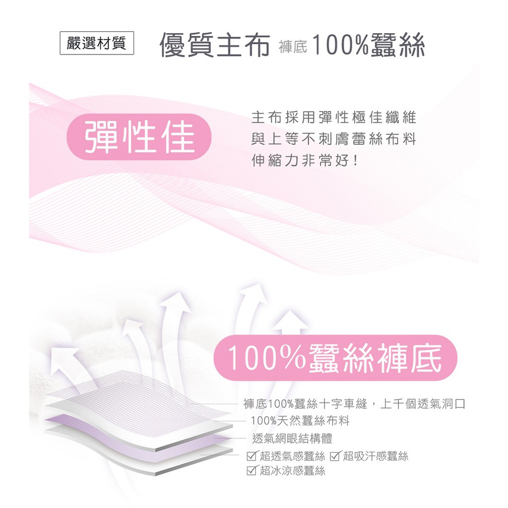 【K's凱恩絲】粉嫩透花蕾絲包臀專利有氧蠶絲內褲, , large