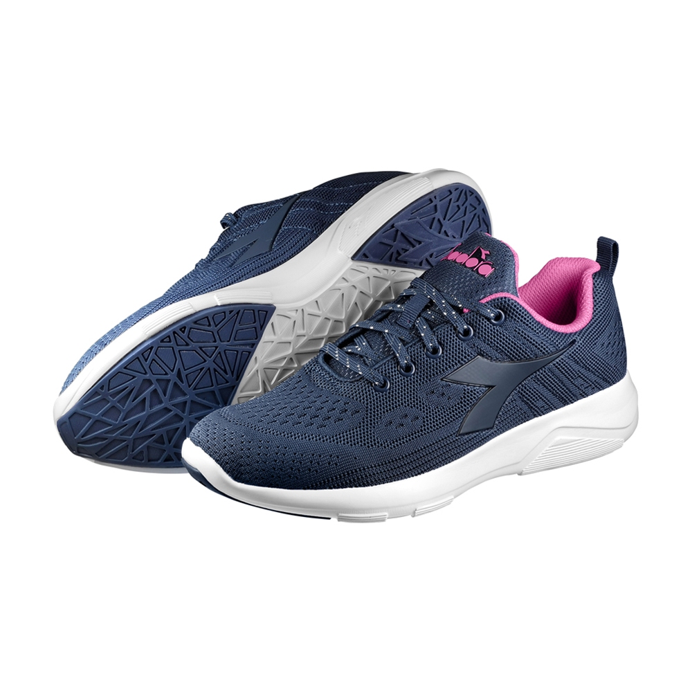 DIADORA迪亞多那 義大利進口 輕量運動慢跑鞋 女運動鞋 女鞋 EASY RUN 時尚 緹花 透氣 耐磨 防滑 紫, , large