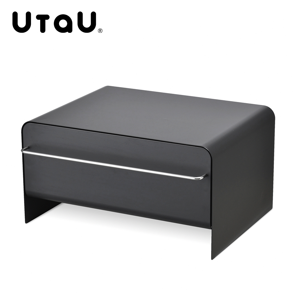 【UtaU】Japan-Designed Stylish Drawer-Type Storage Cabinet, Large (Magnetic Storage / Toaster Storage / Appliance Storage / Drawer Design) – Twilight Gray, , large