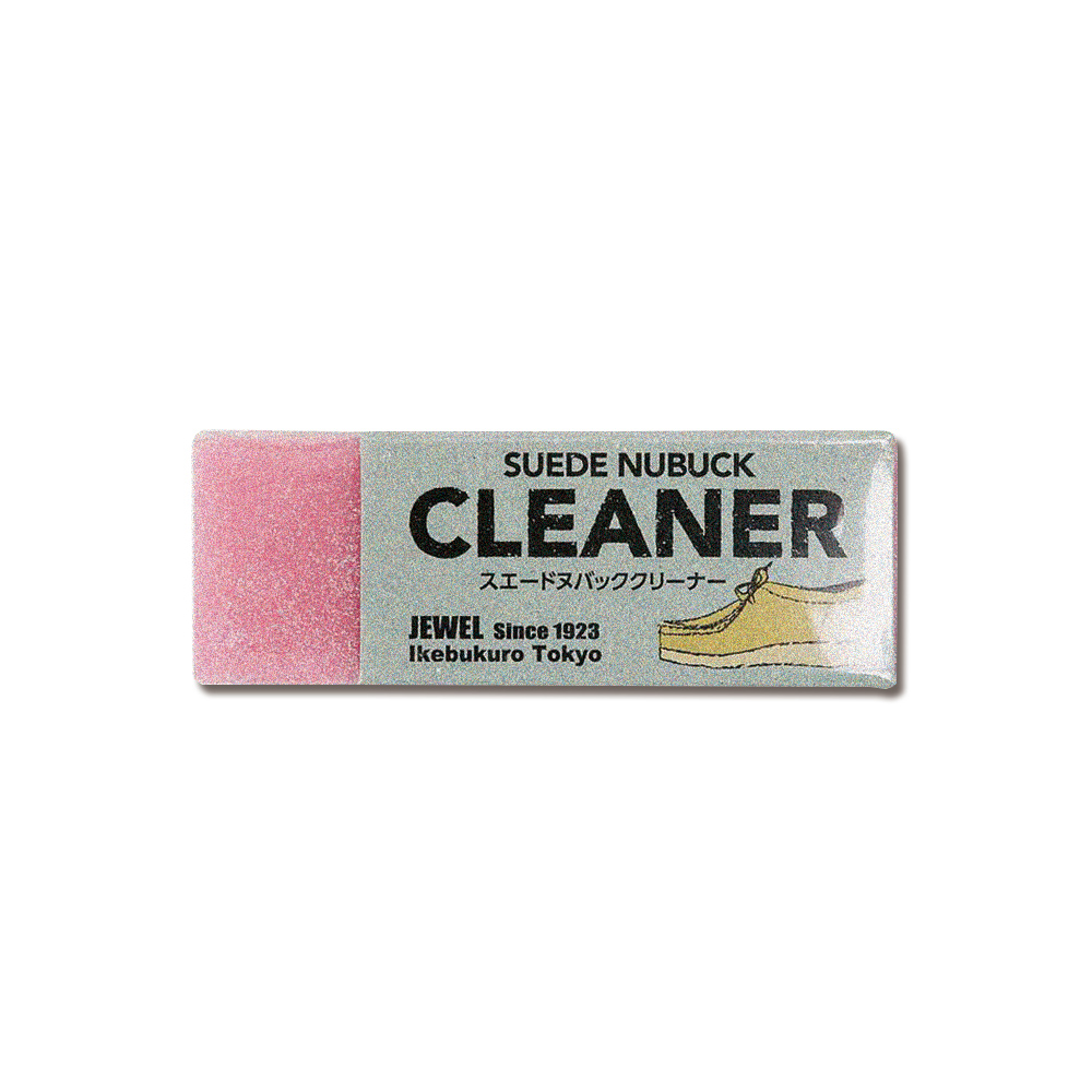 [日日好物]日本JEWEL-SUEDE NUBUCK CLEANER免洗劑麂皮鞋專用清潔橡皮擦-粉色1入(絨面革翻毛皮清潔擦,鞋邊橡膠擦拭布,免水洗鞋靴保養鞋材用品), , large