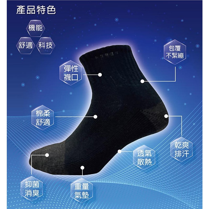 【BVD】石墨烯1/2乾爽氣墊男襪4入-加厚<灰>B582 襪子 短襪 除臭襪, , large