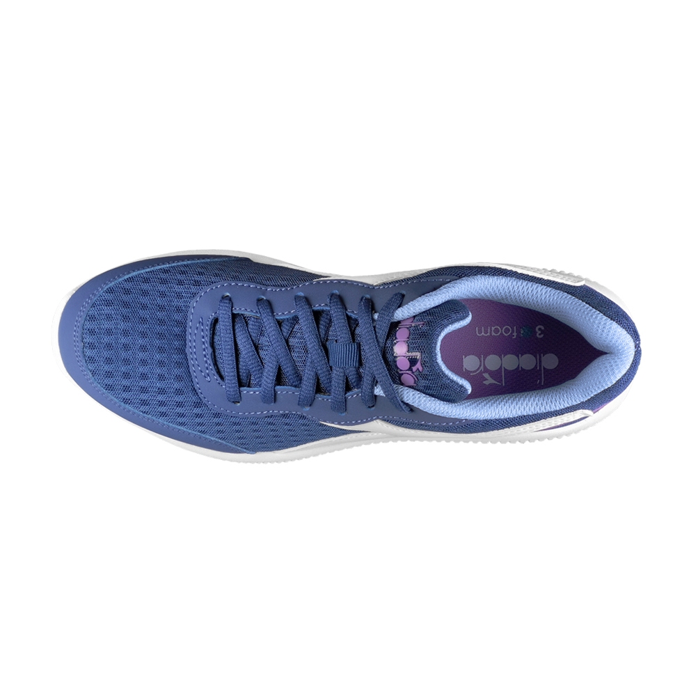 DIADORA迪亞多那 義大利進口 輕量運動慢跑鞋 EASY RUN 女運動鞋 女鞋 透氣 輕量 耐磨 防滑 灰 藍, , large