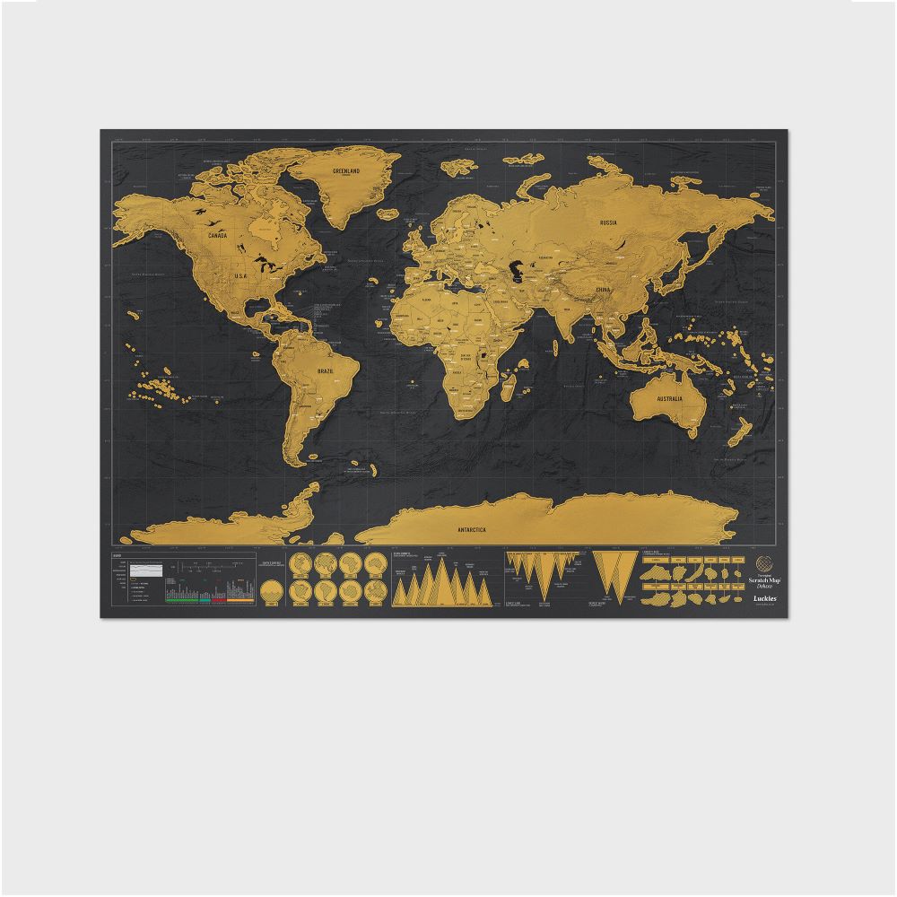 Deluxe Scratch Map, , large