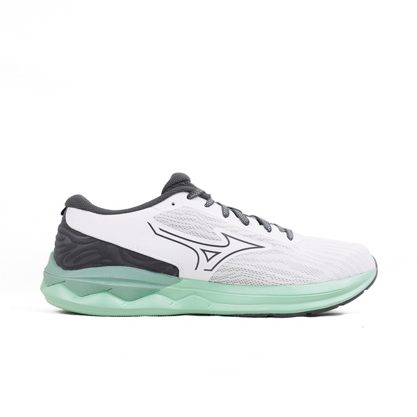 Mizuno Wave Revolt 3 男 慢跑鞋 運動 休閒 一般型 路跑 緩震 白綠 [J1GC248104], , large