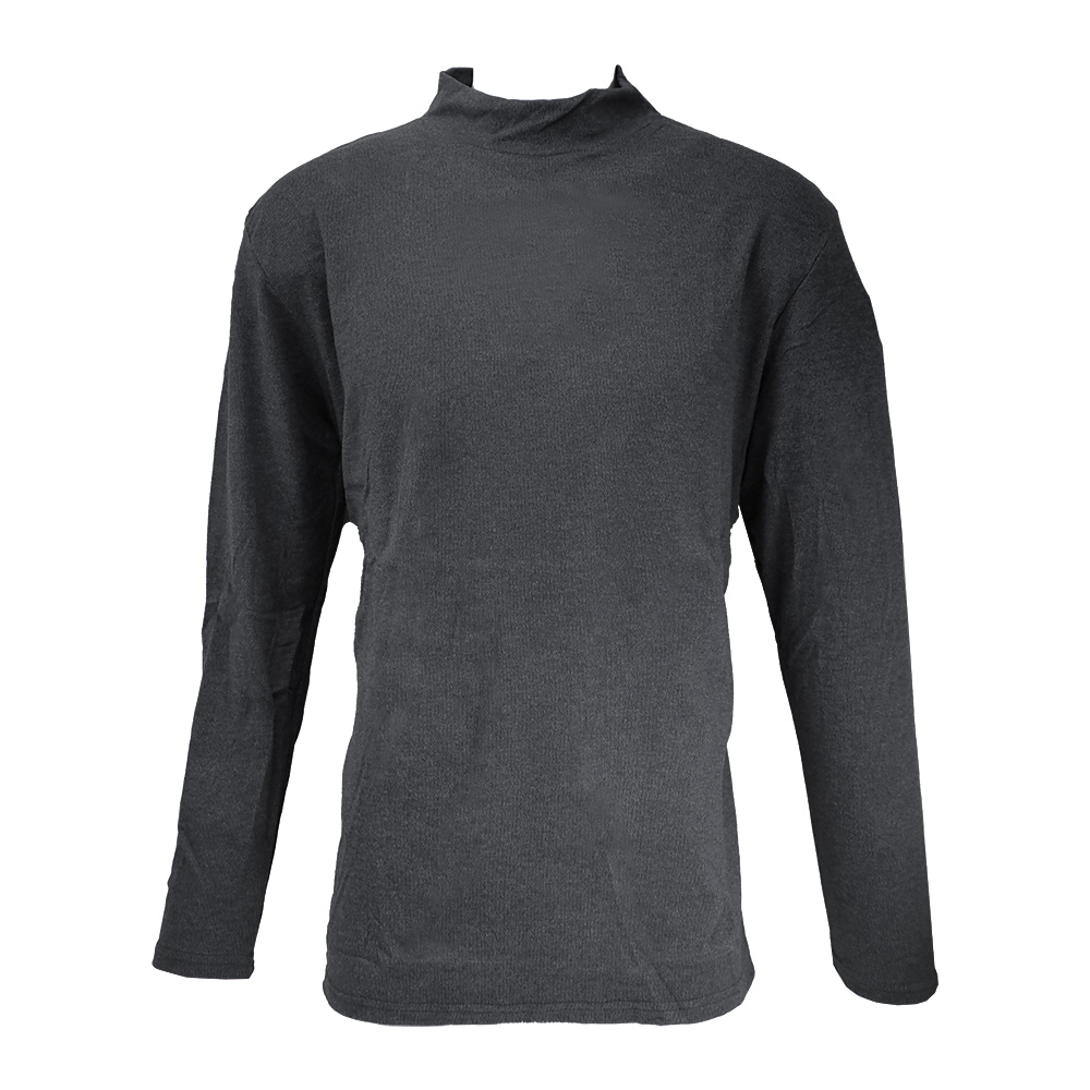 男仿羊絨半高領厚保暖衣-K118-黑色-XL-2件