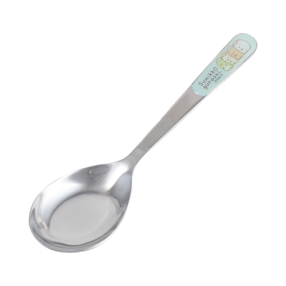 角落小夥伴可愛304不鏽鋼湯匙-綠色款-6入, , large
