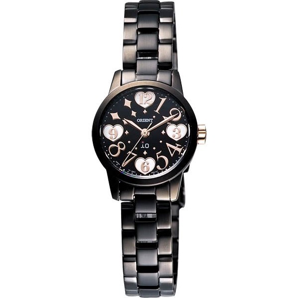 ORIENT 東方錶 iO系列 時空愛戀甜蜜女錶-黑/25mm WI0021QB, , large