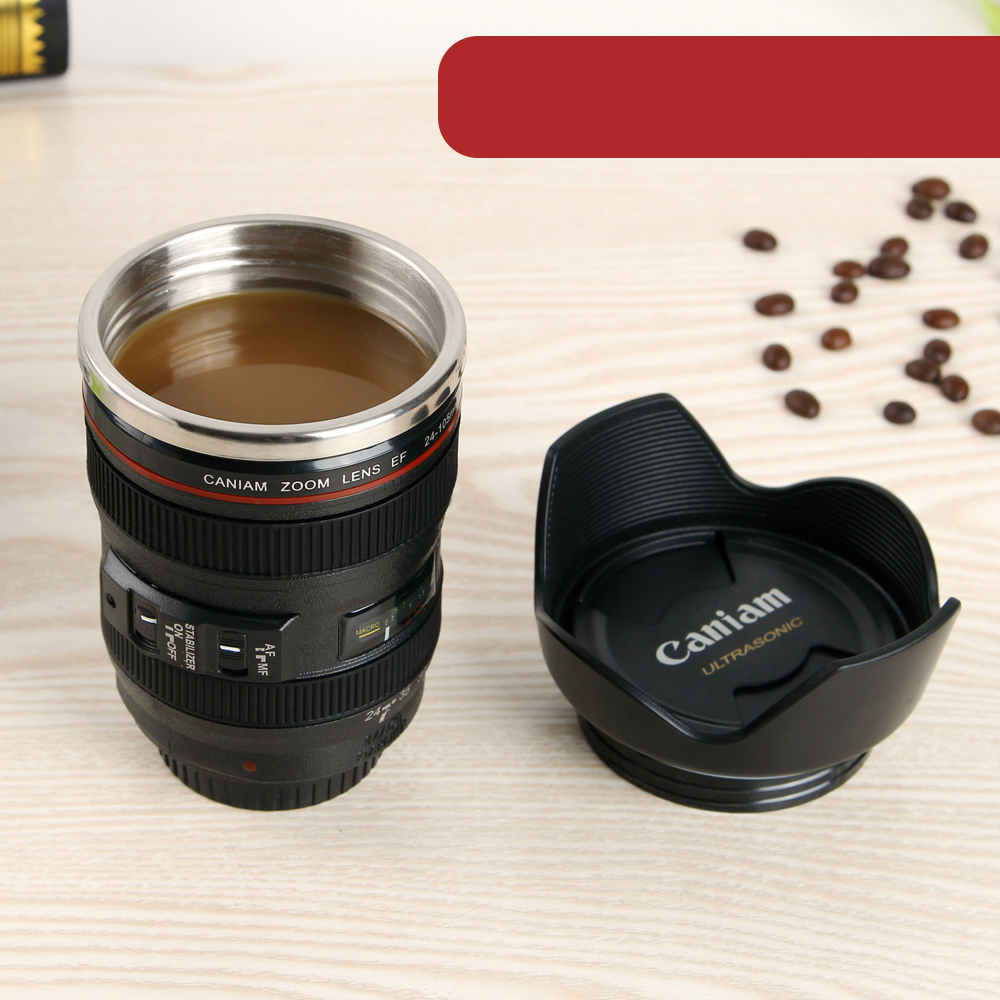 【Camera Lens Mug】Looks like a real lens&mdash;but it&rsquo;s actually a mug! Available in two styles, perfect for gift exchanges., , large
