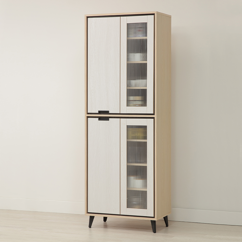 【唯熙傢俱】雷莎原木雙色2.3尺收納櫃, , large