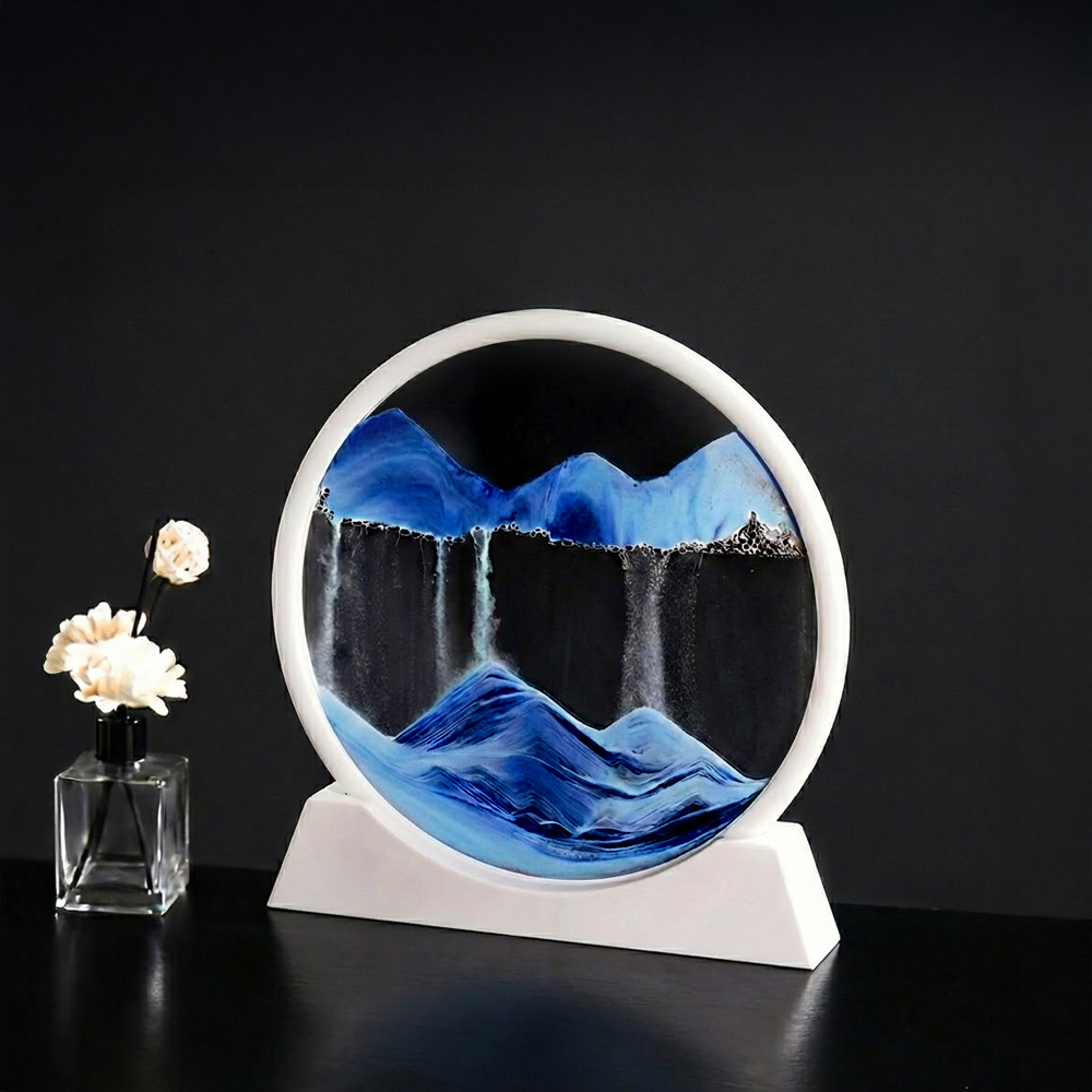 【上手家居】流沙畫-星空藍(沙漏/流動畫/沙漏畫/流沙擺飾/流砂畫/生日禮物), , large