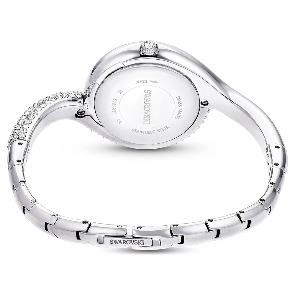 SWAROVSKI 施華洛世奇 Dextera 迷人曲線手鐲式水晶手錶 女錶-29mm(5700996), , large