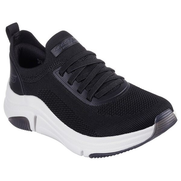 Kixpress-Skechers Bobs Sparrow Flex 女 運動休閒鞋 舒適 穿搭 黑 白 [117580BLK], , large