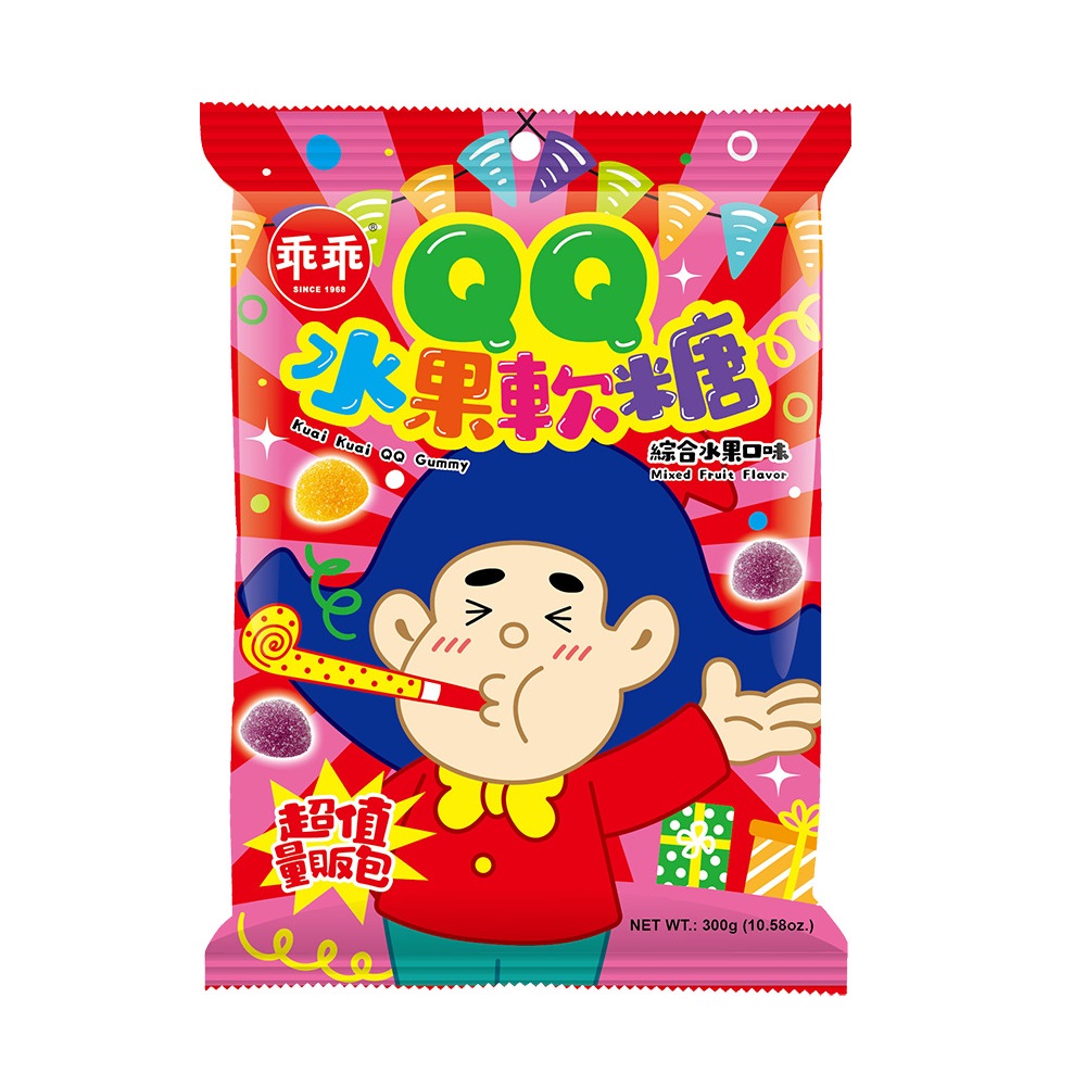 乖乖QQ水果軟糖-綜合水果口味300g, , large