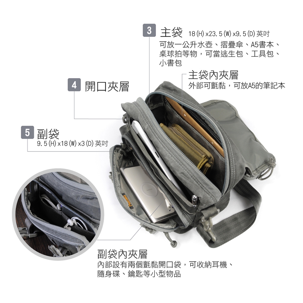 Tactical Shoulder Bag / Sling Bag, , large