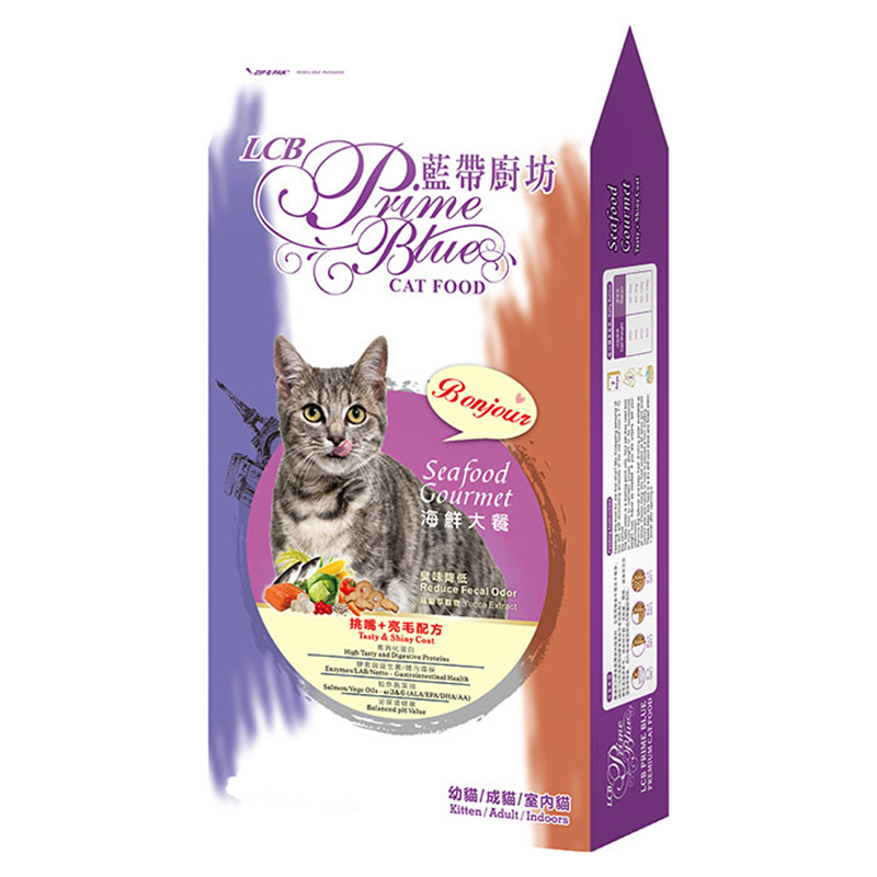 【LCB 藍帶廚坊】經典貓糧系列15磅（6.8kg）- 挑嘴海鮮大餐, , large