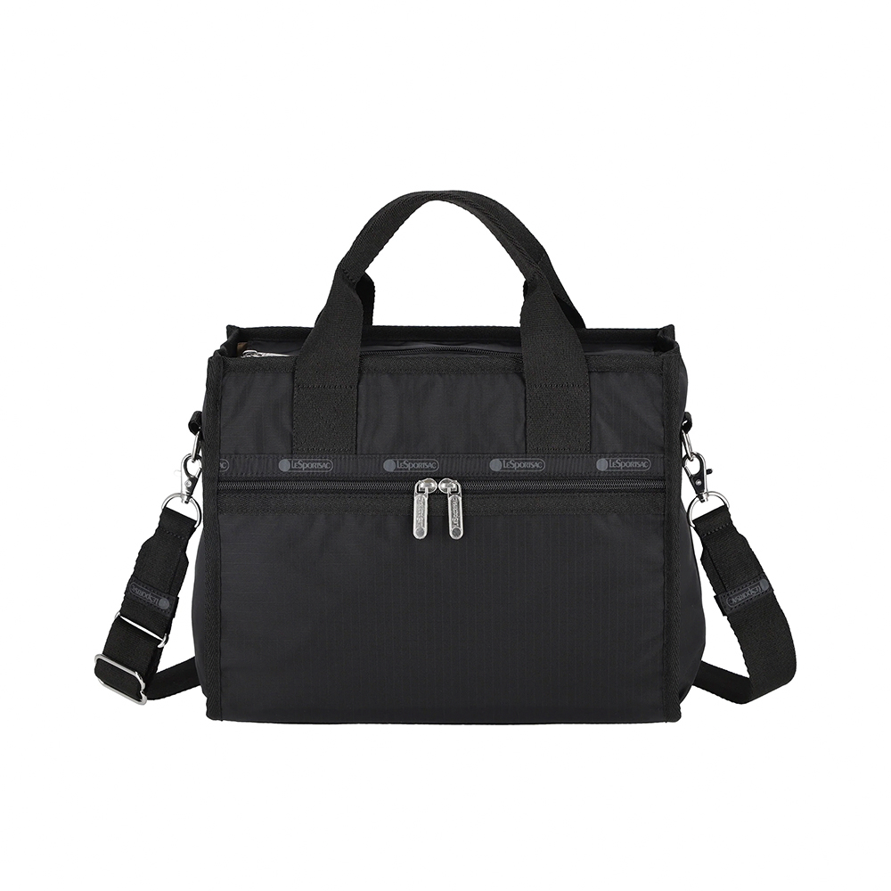 Lesportsac Large East/West Top Handle Tote 斜背手提托特包 兩用包 側背包 送禮 禮物 女包(永恆黑), , large