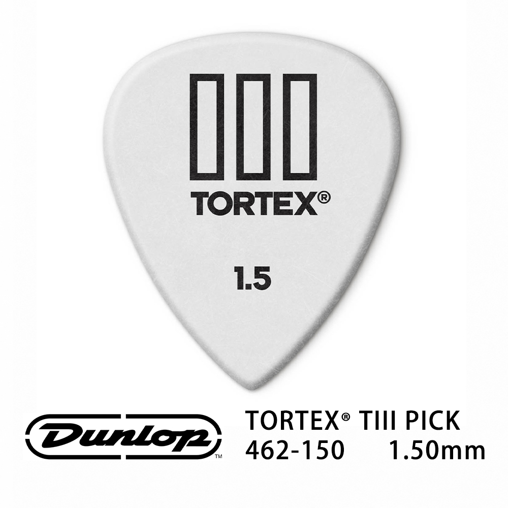 Jim Dunlop Tortex TIII 462R 1.5mm Pick (三片、十片組)【敦煌樂器】, , large