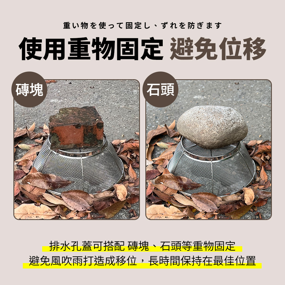 [夢巴黎] 不鏽鋼排水孔蓋 不鏽鋼 排水孔蓋 地漏蓋 排水孔 排水孔濾網 排水 排水罩 防淹水神器 地漏蓋防蟲 防臭地漏蓋, , large