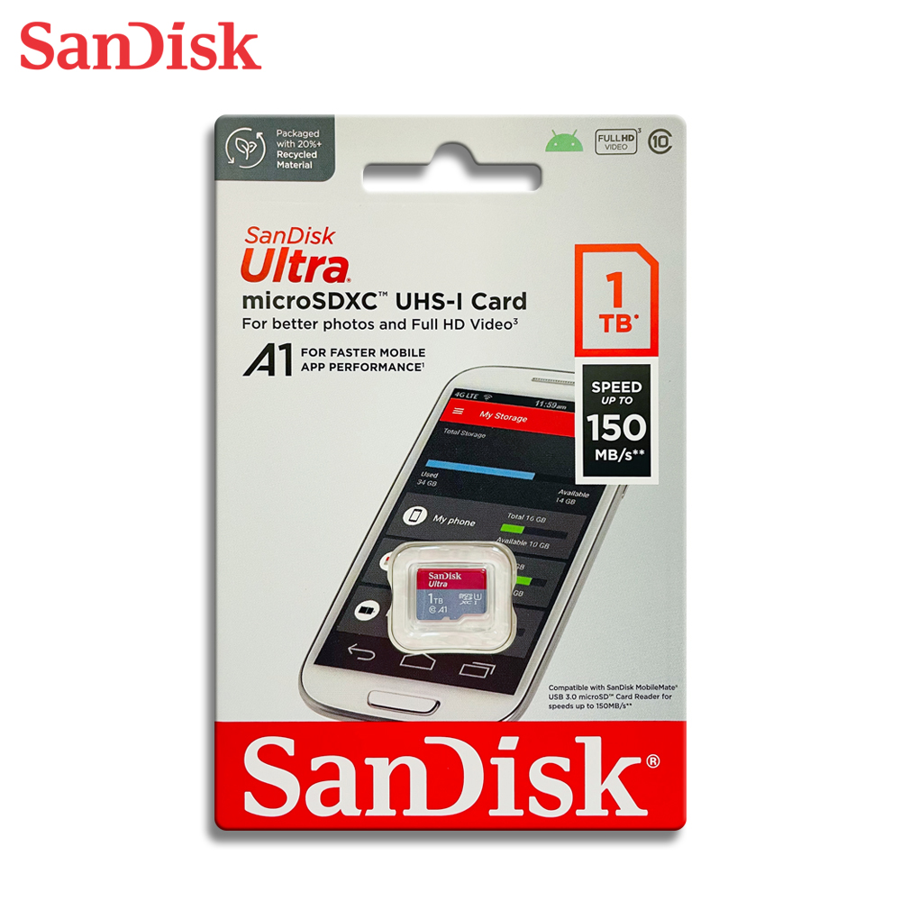 【SanDisk】 Ultra 1TB UHS-I C10 A1 U1 microSDXC 記憶卡, , large