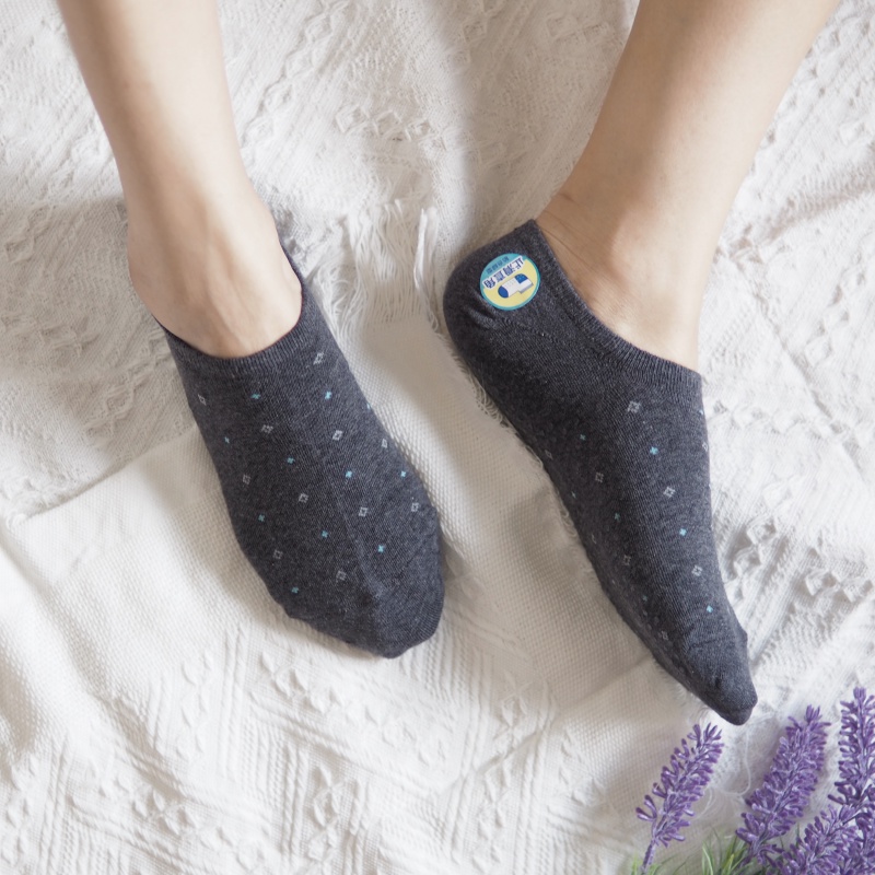 [Kaimei Cotton Industry] 10 pairs set, random and excellent, MIT made in Taiwan, pure cotton anti-slip right-angle socks, diamond-shaped dots, Kaimei Cotton Industry, , large