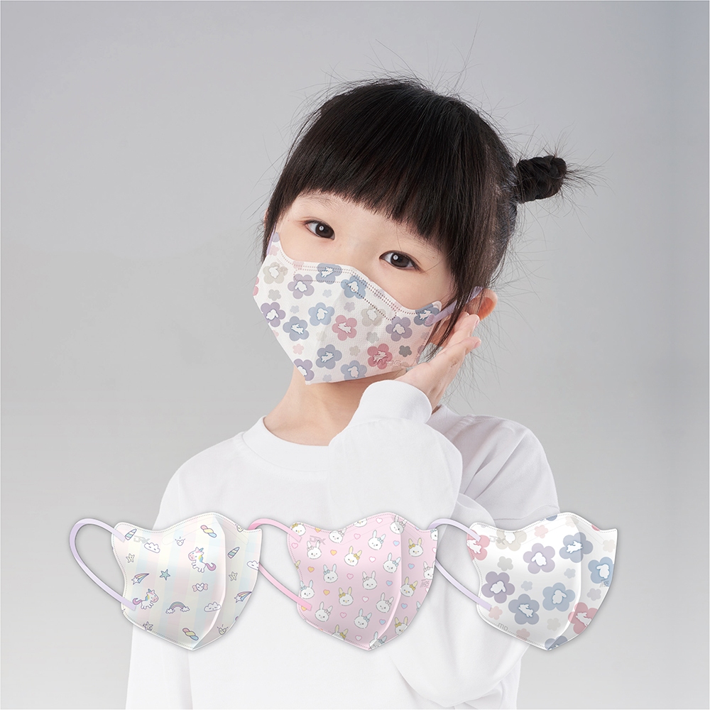 【DRX達特世】TN95醫用3D口罩10入- 企鵝寶寶/兒童M, , large