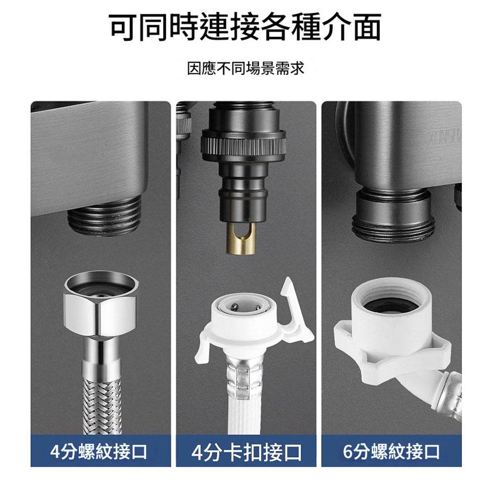 洗衣機止水閥電鍍雙出水, , large