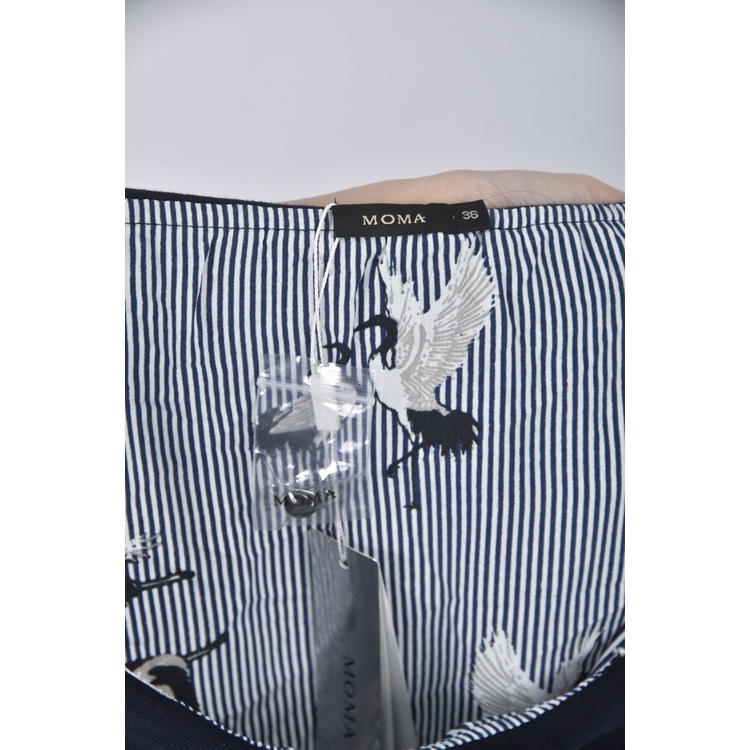 (S) moma質感藍色長袖上衣二手衣, , large