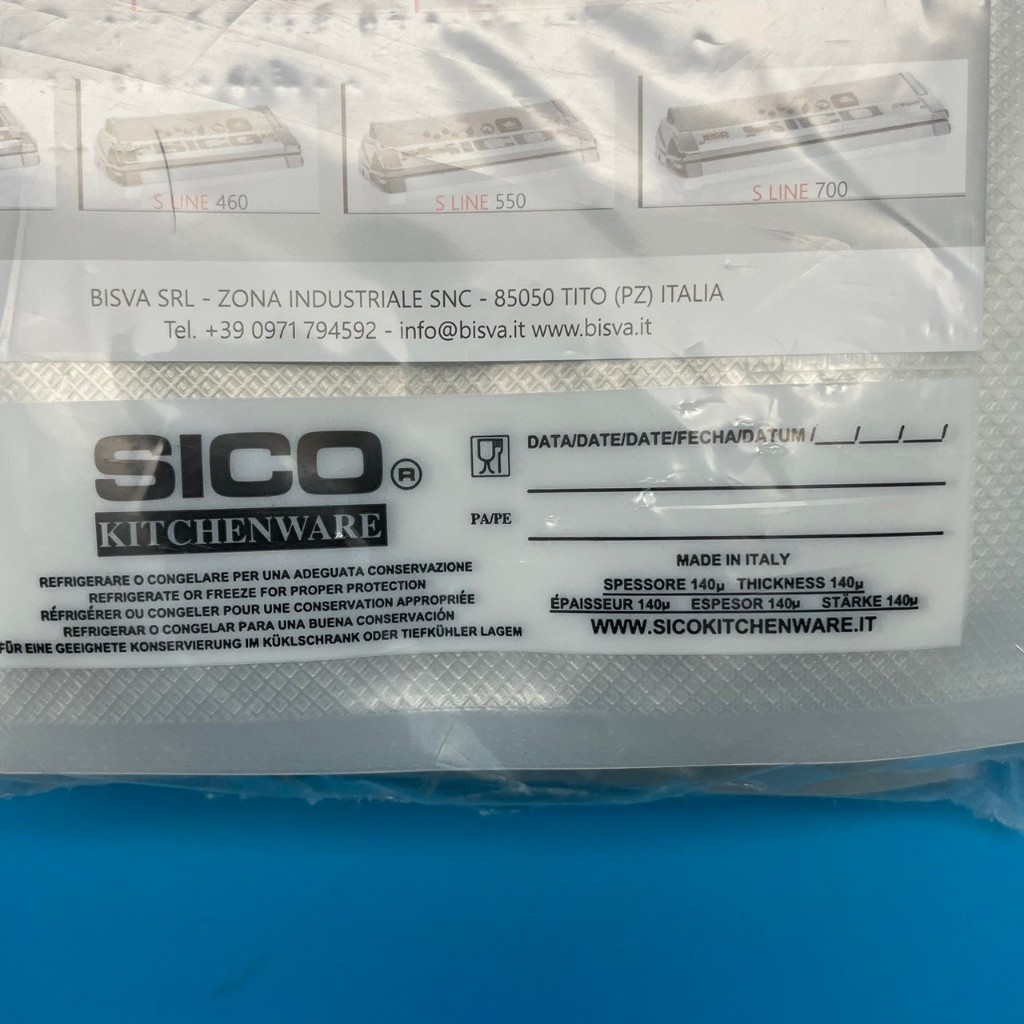 SICO舒肥專用真空包裝袋15x35cm 20x30cm 25x35cm 厚140μ(50個/包), , large