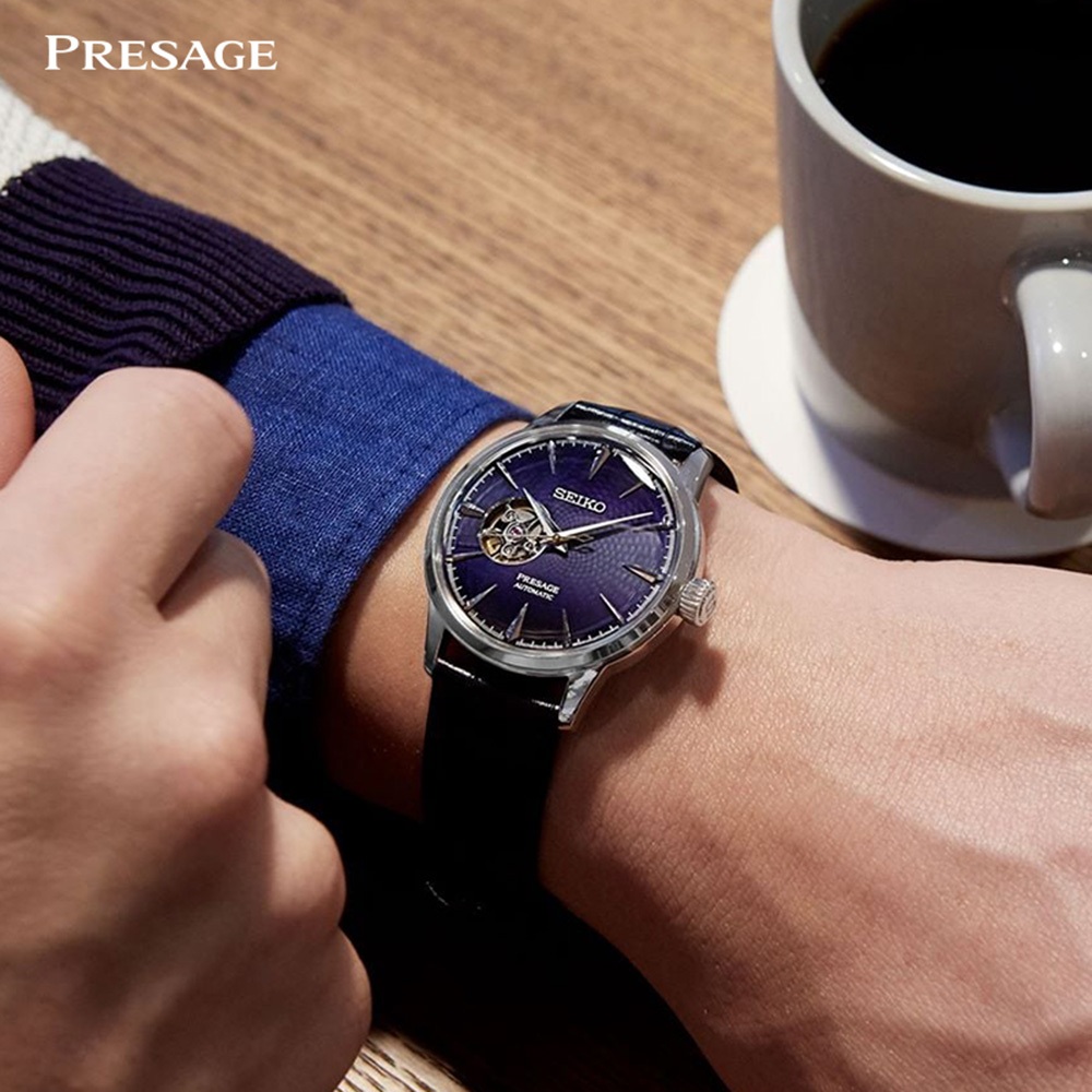 SEIKO 精工 Presage 開芯鏤空機械錶-40.5mm 4R38-01N0B(SSA405J1), , large