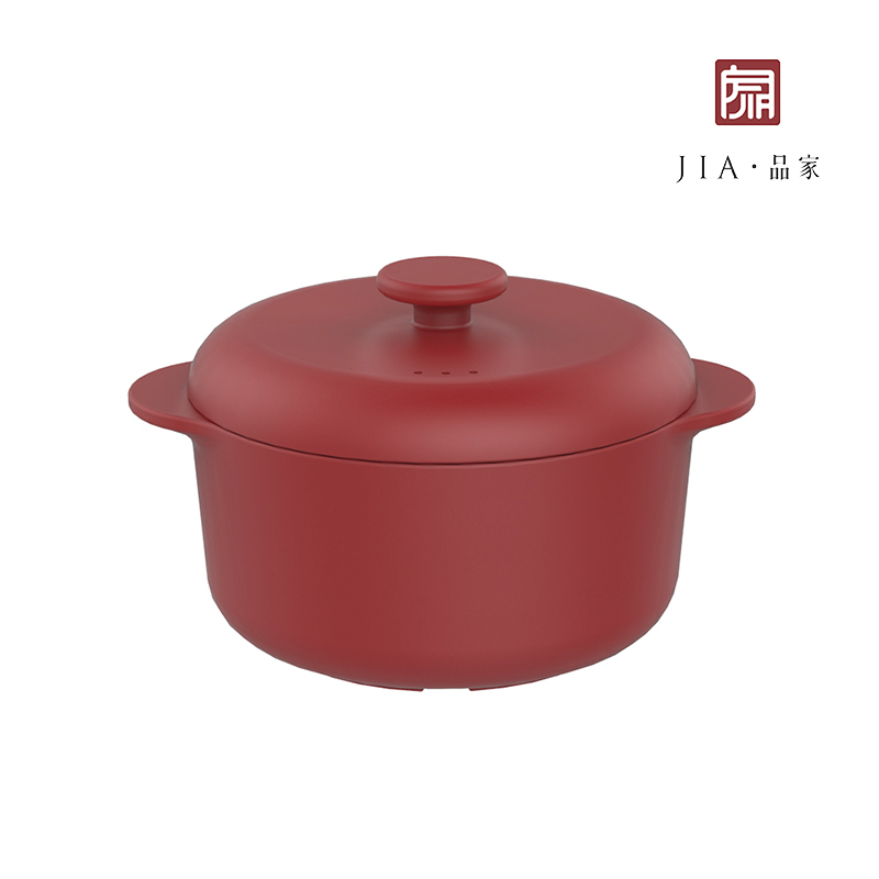 【JIA品家】耐火土陶鍋 蒸煮湯鍋24cm 珊瑚紅, , large