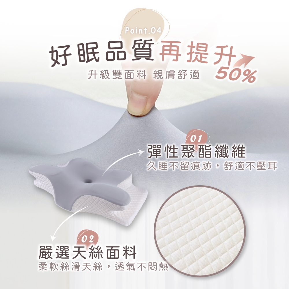 [ Pure Sleep ] Butterfly Pressure Relief Pillow Core, , large