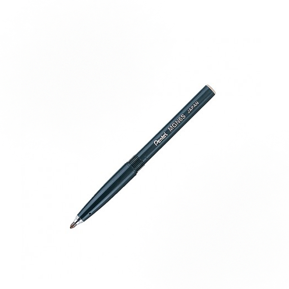 【 Pentel 飛龍 】鋼珠筆芯 0.6mm 黑色 12支/盒 MGN6S, , large