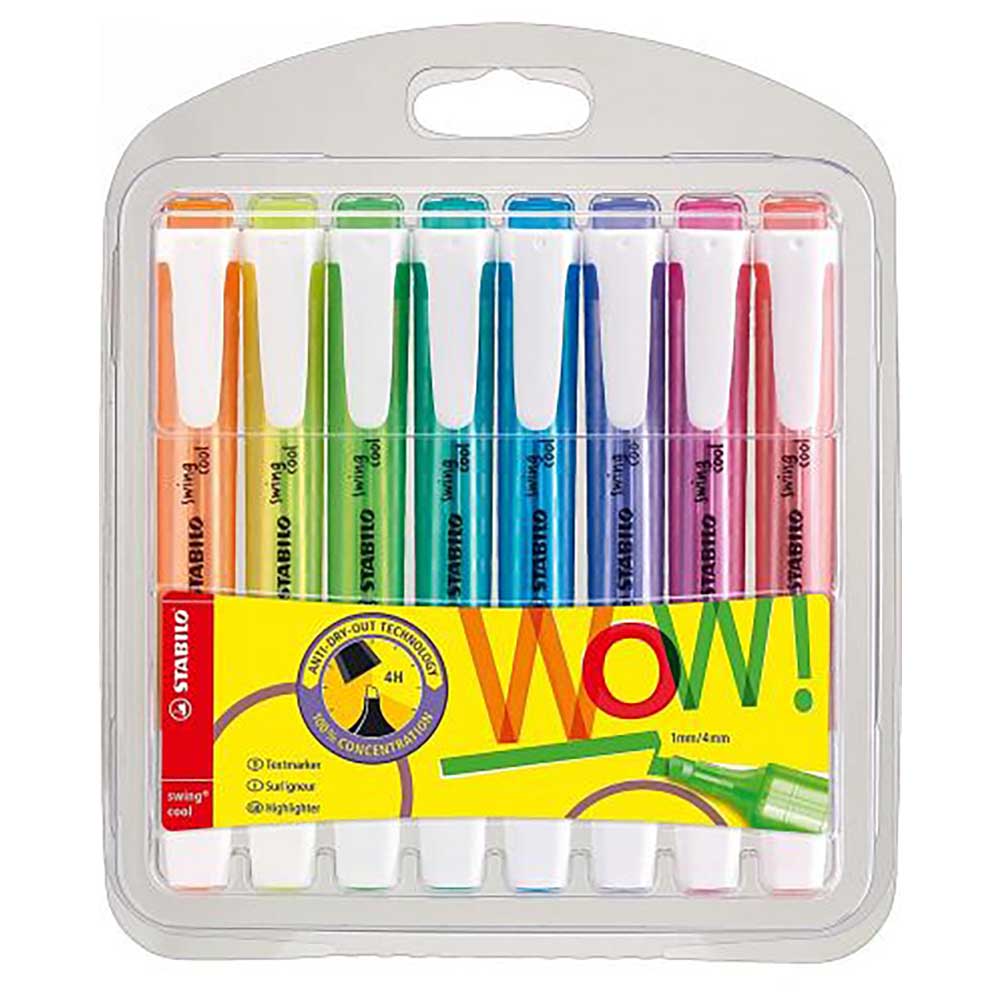 STABILO 德國 思筆樂 swing cool 樂酷螢光筆 8色組/盒 ST275/8-3, , large