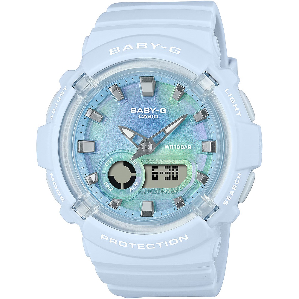 CASIO 卡西歐 BABY-G 扎染圖案雙顯手錶 BGA-280TD-2A, , large