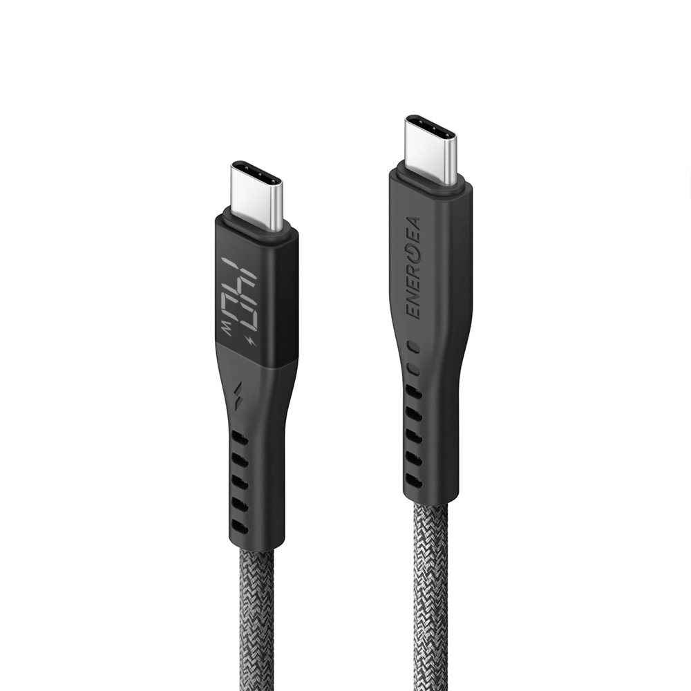 [亞瑟3C]ENERGEA USB-C to USB-C Flow 快充傳輸線  1.5m-黑色, , large