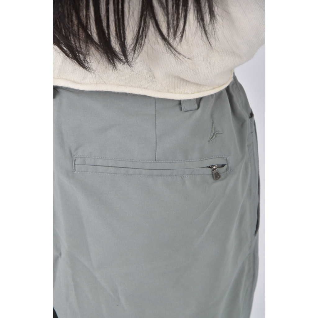 (2XL) noya高腰西裝寬鬆綠色長褲二手衣, , large