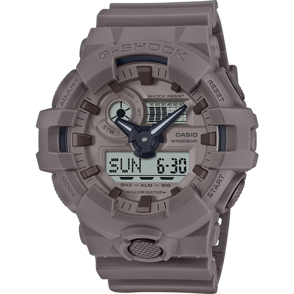 CASIO 卡西歐 G-SHOCK 大地色系手錶 GA-700NC-5A, , large