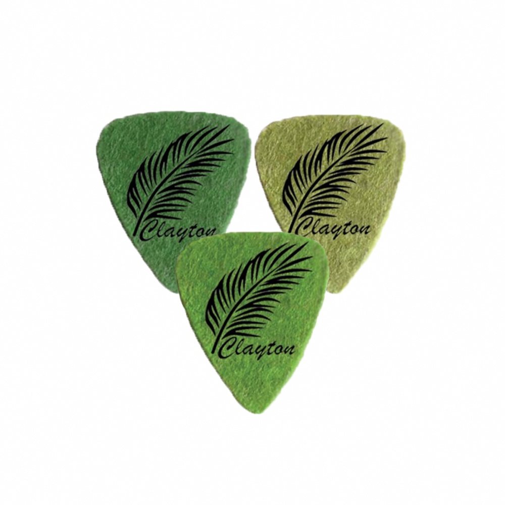 Clayton Uke Picks Felt Standard Leaf Pattern烏克麗麗彈片 三片裝【敦煌樂器】, , large