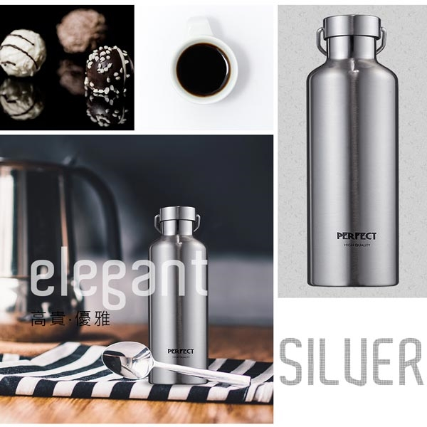 PERFECT 理想牌 極緻316不鏽鋼真空保溫杯保溫瓶 香檳金350cc-Leidea樂德兒, , large
