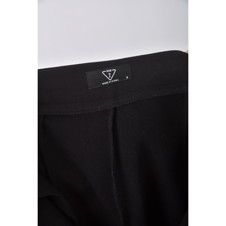 (S) ran 2高腰質感黑色長褲二手衣, , large