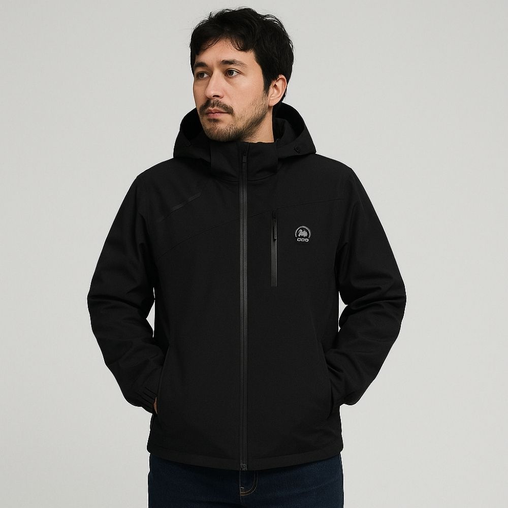 【億子洪】防水防風登山外套  一般款-黑2XL【1899】