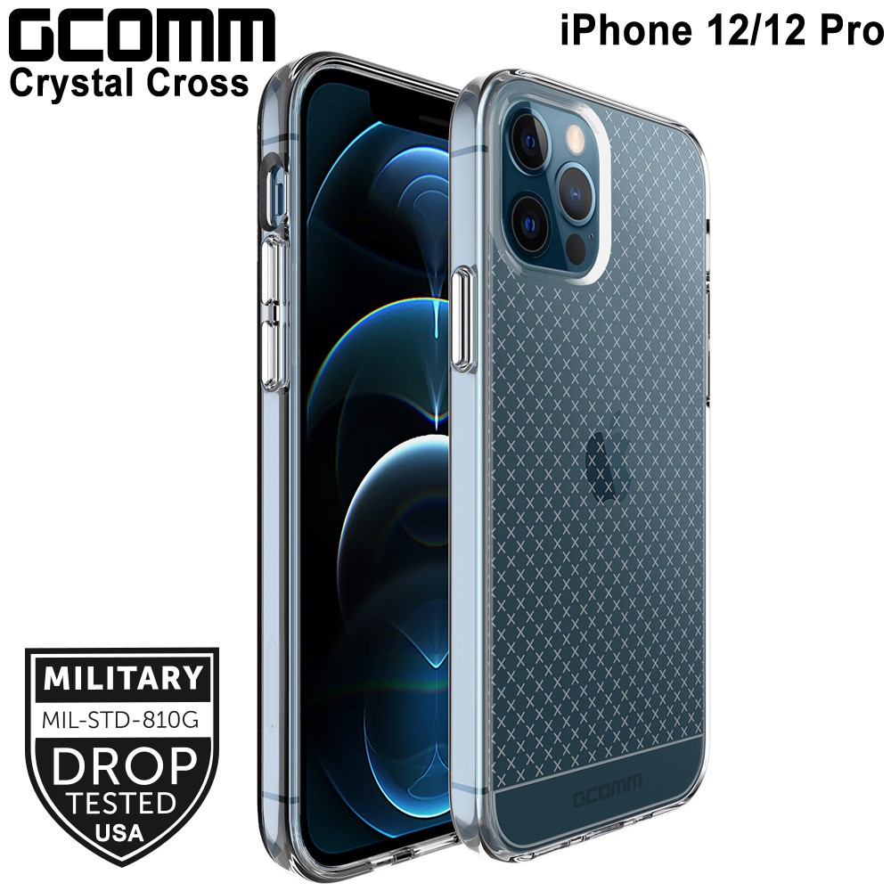 GCOMM iPhone 12/12 Pro (6.1吋) 十字紋軍規防摔殼 Crystal Cross, , large