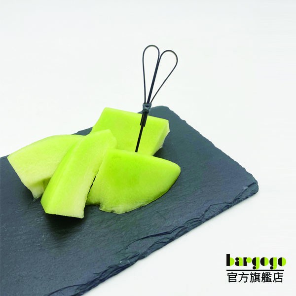 [巴果果]水果叉 調酒裝飾 竹叉 竹籤 叉子 竹串 點心叉 炸物叉 串烤叉 漢堡串 婚禮派對 黑色剪刀串JM-Ks009-BK, , large