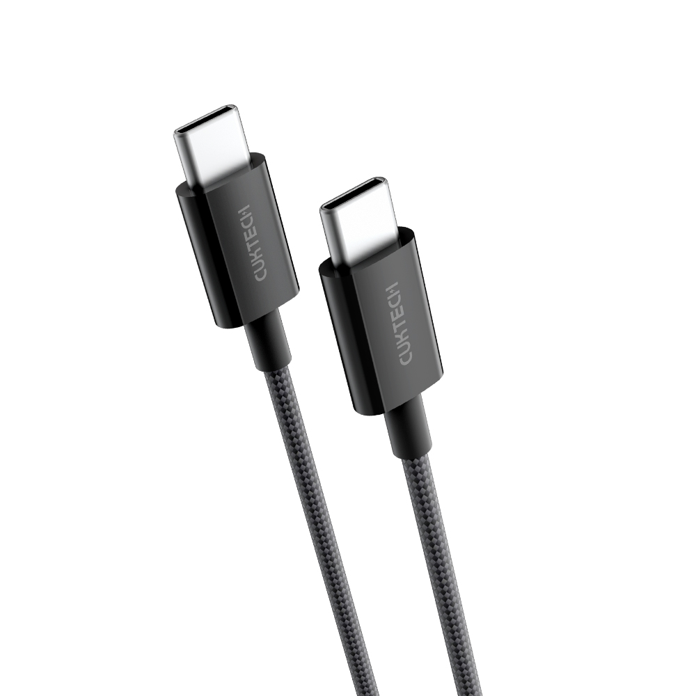 CUKTECH 酷態科 60WType-C轉Type-C 3A 1.5M 傳輸線 充電線 編織數據線 (CTC315P), , large