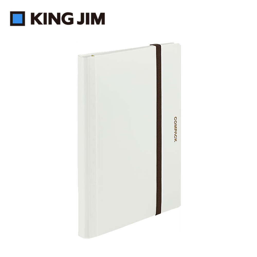 *需預訂【KING JIM】COMPACK 可對折資料夾 A4 10頁 (5894H)黑, , large