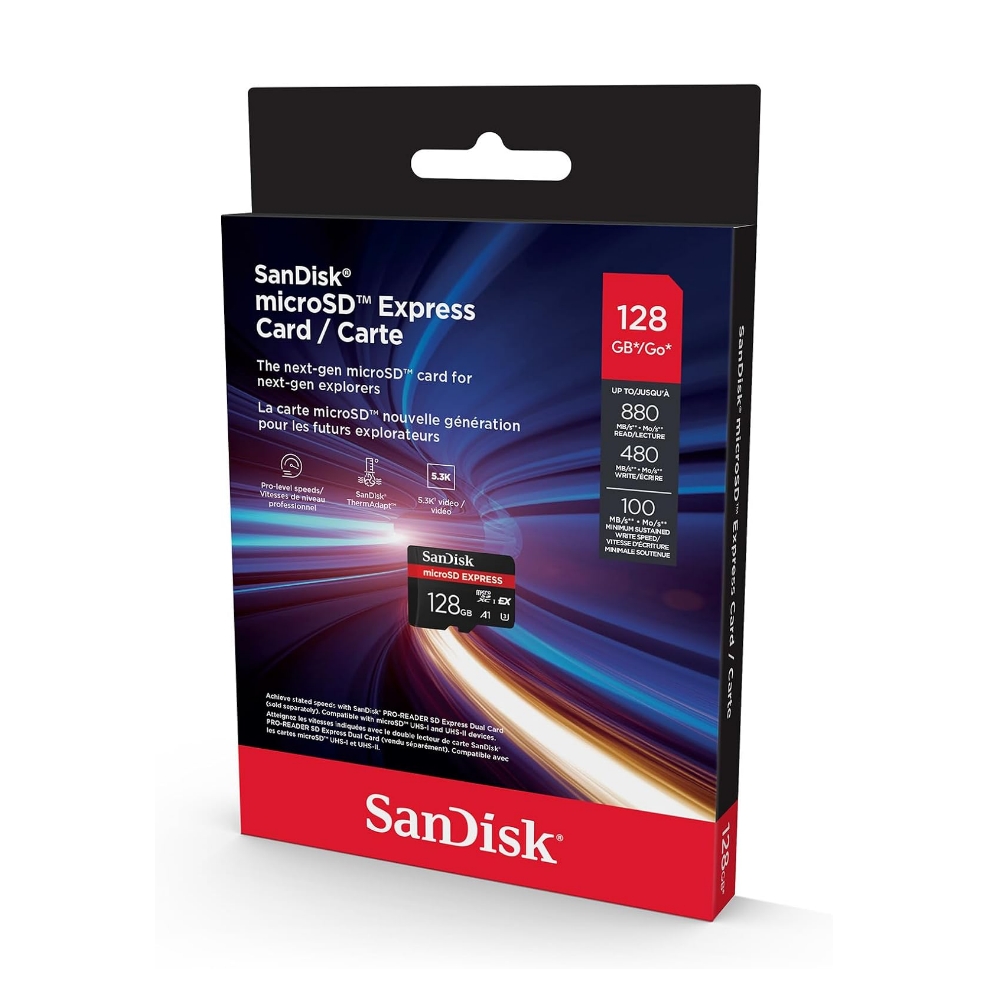 SanDisk EXPRESS 128G UHS-I U3 A1 microSDXC, , large