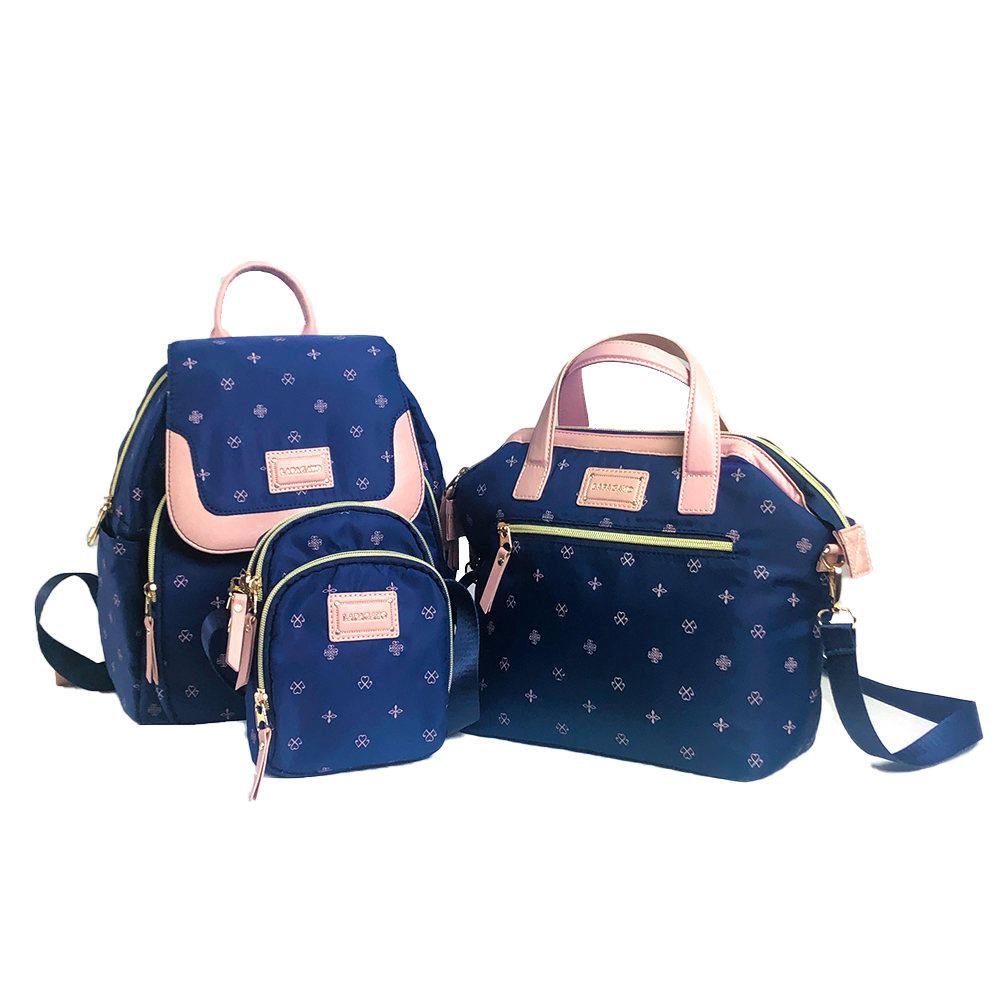 【lapagayo】歐洲皇家圖騰訂製款精品後背包組-PI-06409A-56深藍, , large